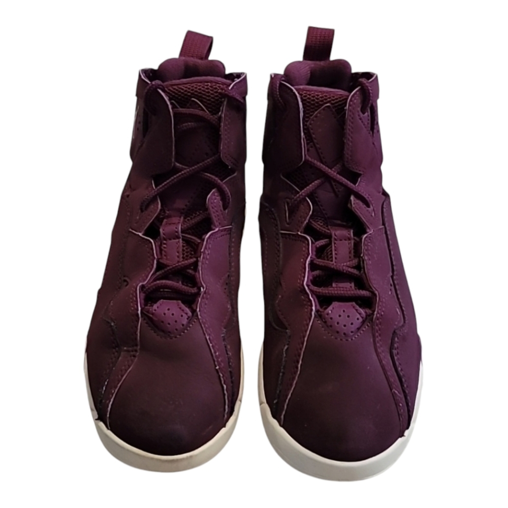 Jordan True Flight shoes basketball Bordeaux 2Y kids midtop unisex suede